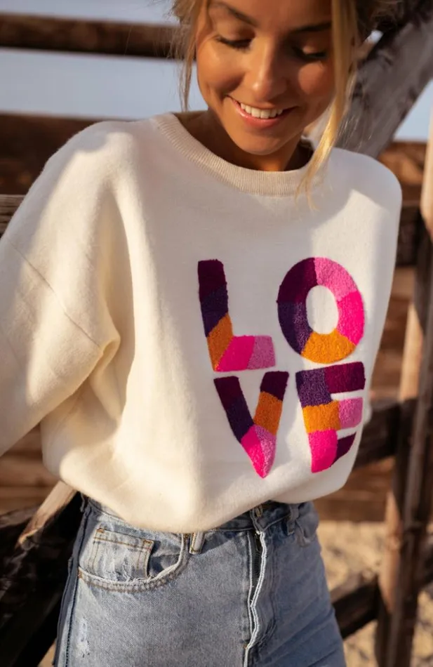 Women039s Clothing Sweaters Easy Clothes Ecru Kelly Sweater Women039s Clothing Sweaters Easy Clothes Ecru Kelly Sweater