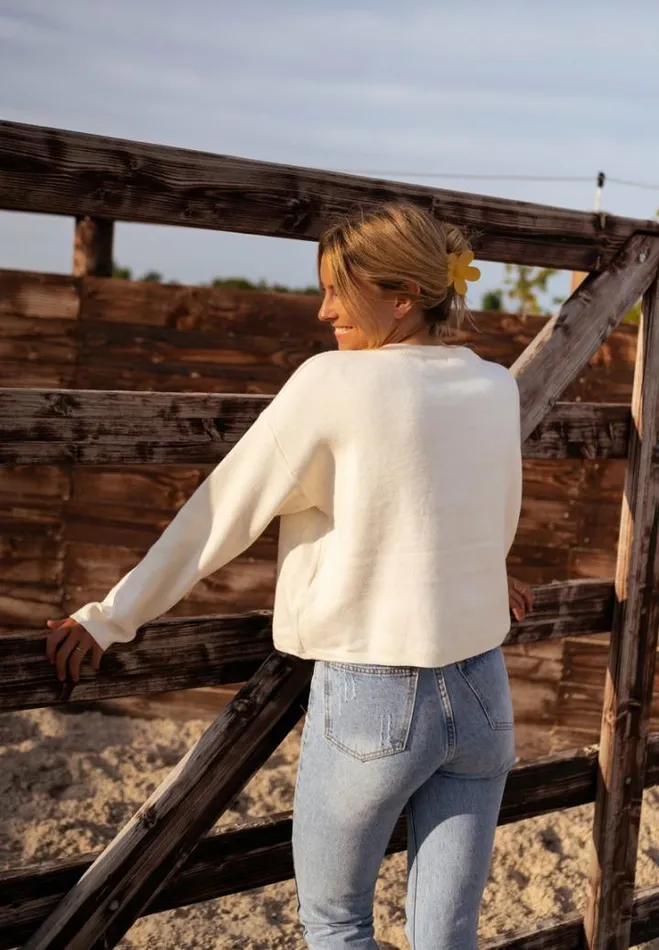 Women039s Clothing Sweaters Easy Clothes Ecru Kelly Sweater Women039s Clothing Sweaters Easy Clothes Ecru Kelly Sweater