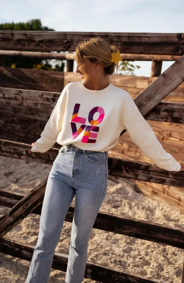 Women039s Clothing Sweaters Easy Clothes Ecru Kelly Sweater Women039s Clothing Sweaters Easy Clothes Ecru Kelly Sweater