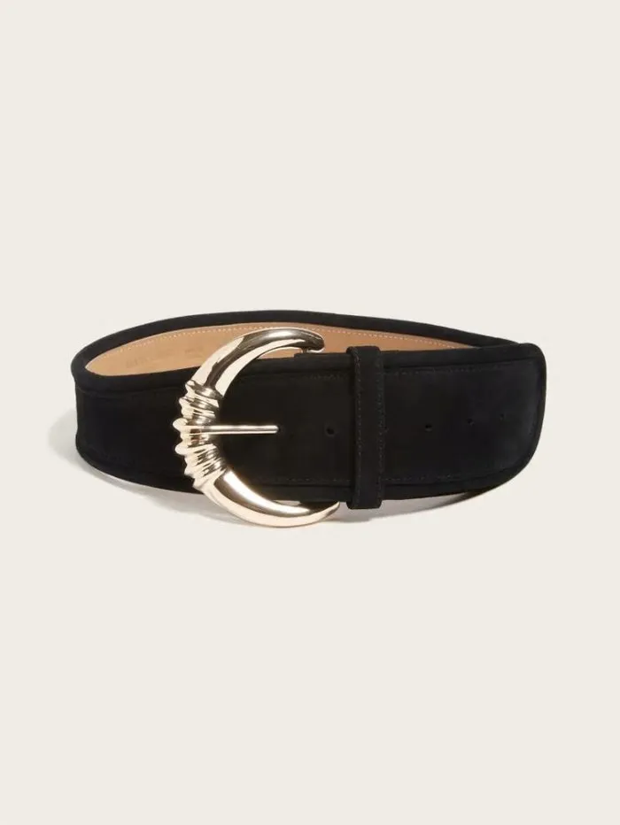 Women Accessories Marciano Suede Waist Belt Black