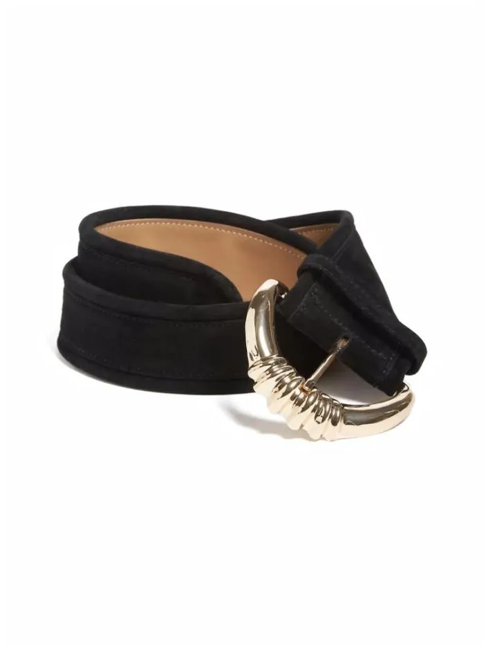 Women Accessories Marciano Suede Waist Belt Black Women Accessories Marciano Suede Waist Belt Black
