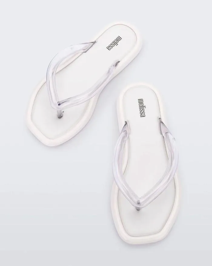 Women Airbubble Flip Flop Whiteclear Melissa Flip Flops