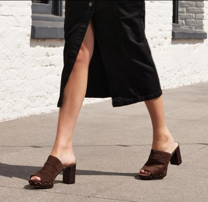Women Amery Mule 8211 Oak Pelle Moda High Heels Women Amery Mule 8211 Oak Pelle Moda High Heels