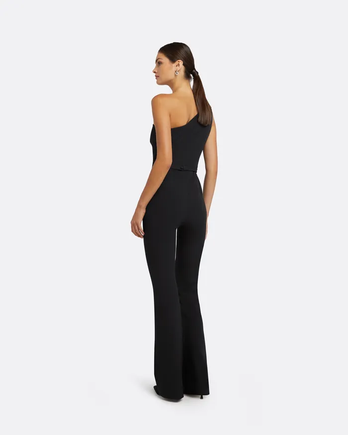 Women Anaren Black and Ivory Jumpsuit Black Jumpsuits Safiyaa