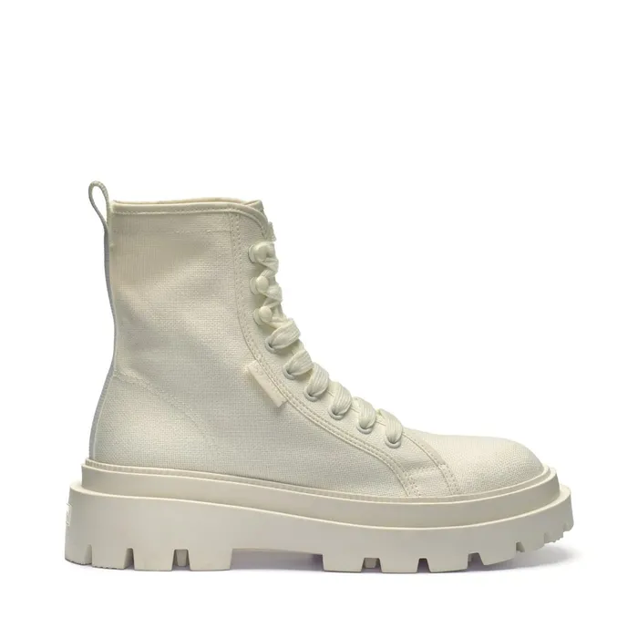 Women Ankle Boots Woman 3051 ALPINA APEX HIGH Laced TOTAL BEIGE NATURAL Superga Ankle Boots