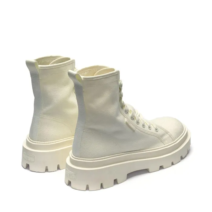 Women Ankle Boots Woman 3051 ALPINA APEX HIGH Laced TOTAL BEIGE NATURAL Superga Ankle Boots