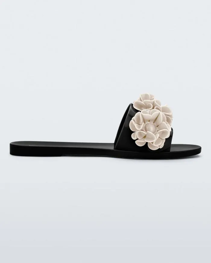 Women Babe Springtime Blackbeige Melissa Slides