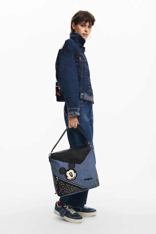Women Backpacks Desigual Mickey L Denim Backpack