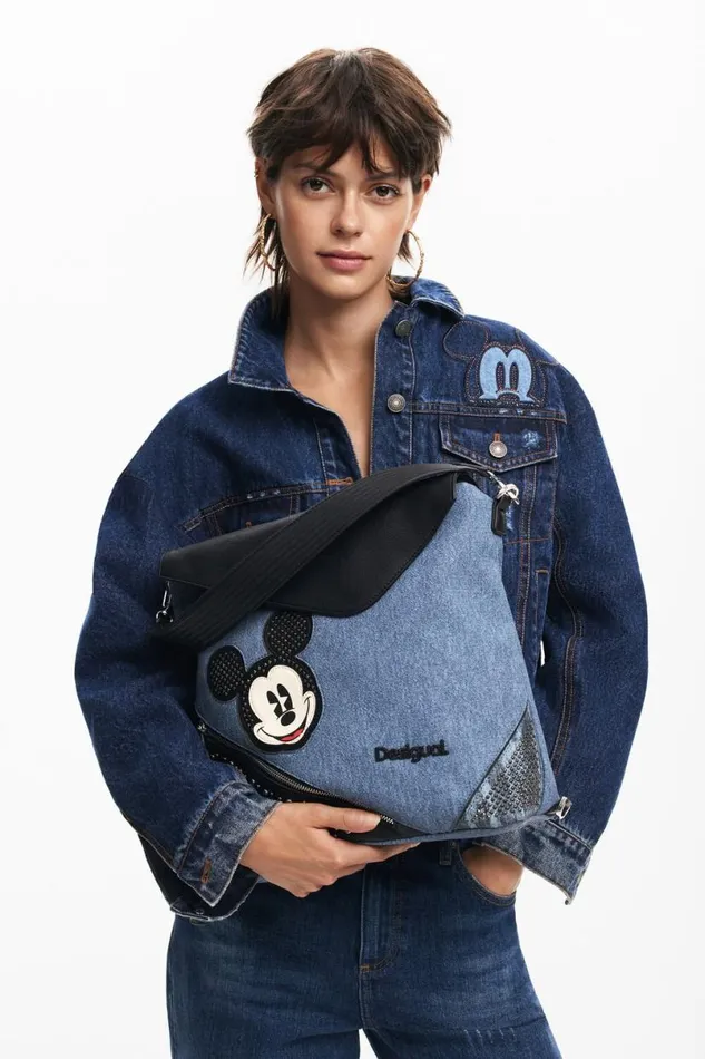 Women Backpacks Desigual Mickey L Denim Backpack