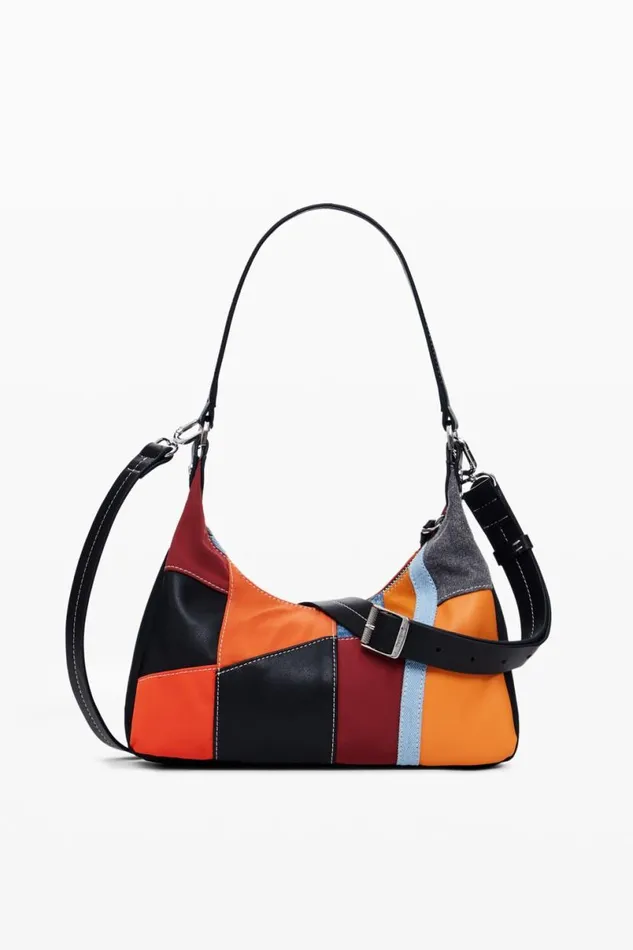 Women Bags Desigual Textured Patch Shoulder Bag