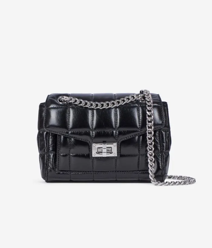 Women Bags THE KOOPLES Black Quilted Leather Bag Women Bags THE KOOPLES Black Quilted Leather Bag