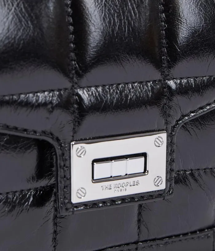 Women Bags THE KOOPLES Black Quilted Leather Bag Women Bags THE KOOPLES Black Quilted Leather Bag