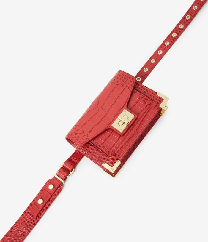 Women Bags THE KOOPLES Red Emily Fanny Pack Women Bags THE KOOPLES Red Emily Fanny Pack