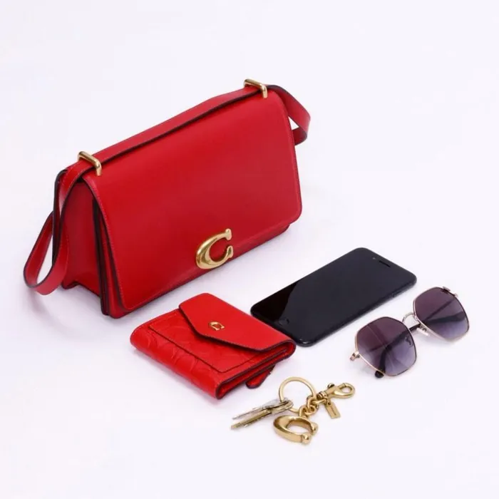 Women Bandit Shoulder Bag Brassdark Stone Coach Shoulder Bags and Hobos
