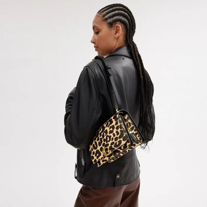 Women Bandit Shoulder Bag In Haircalf With Leopard Print Brassleopard Coach Shoulder Bags and Hobos Women Bandit Shoulder Bag In Haircalf With Leopard Print Brassleopard Coach Shoulder Bags and Hobos
