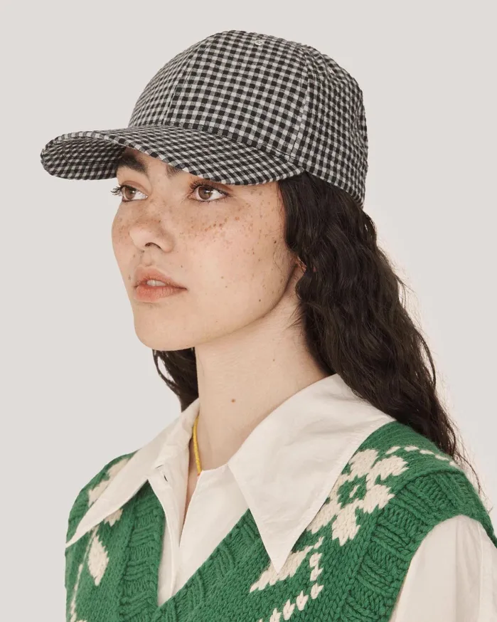 Women Baseball Cap Black Floral YMC Headwear