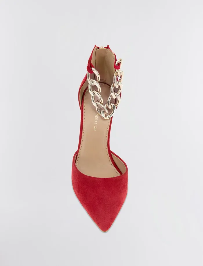 Women BCBGeneration BCBG Red Haindi Pump Lipstick Suede