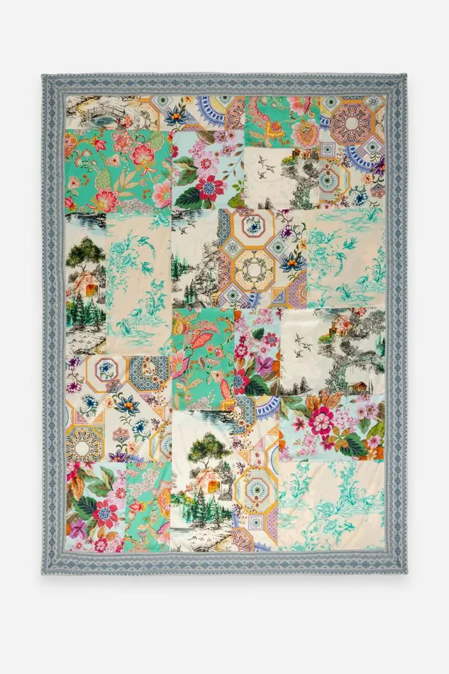 Women Bedding Johnny Was PRIBASA PATCHWORK THROW Pribasa