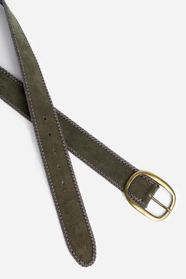Women Belts Johnny Was CATENA ITALIAN SUEDE BELT Olive Green Women Belts Johnny Was CATENA ITALIAN SUEDE BELT Olive Green