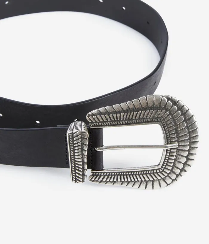 Women Belts THE KOOPLES Black Leather Belt Women Belts THE KOOPLES Black Leather Belt