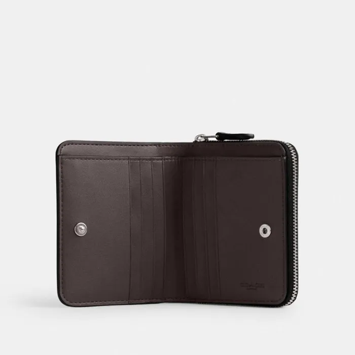 Women Billfold Wallet With Zebra Print Silverzebra Coach Small Wallets