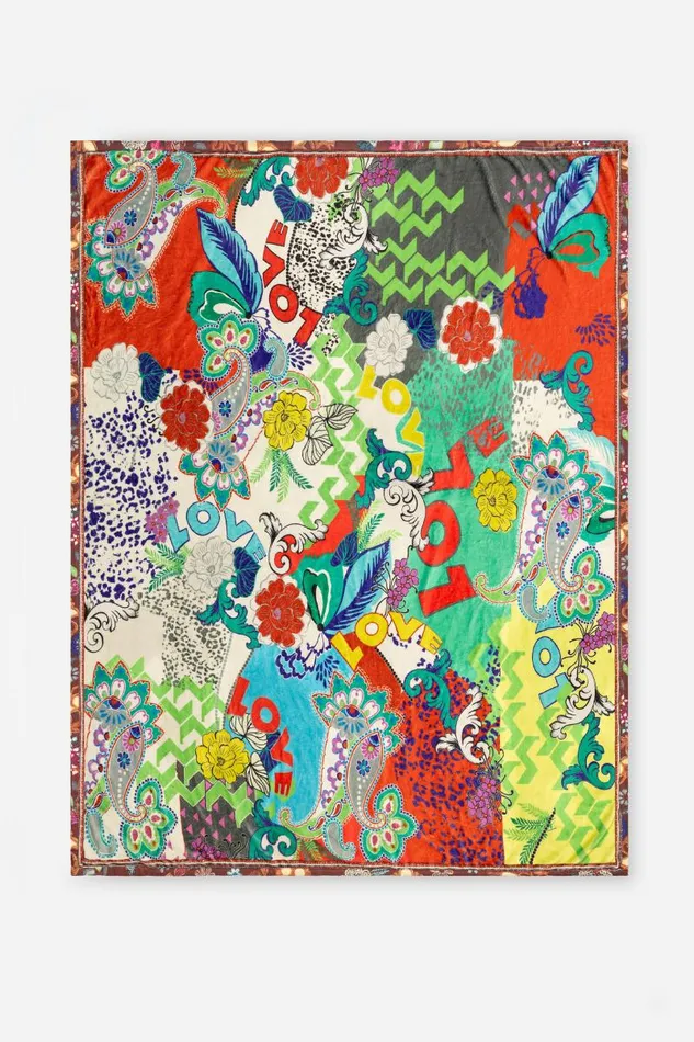 Women Blankets Johnny Was LOVE TRAVEL BLANKET Love Print