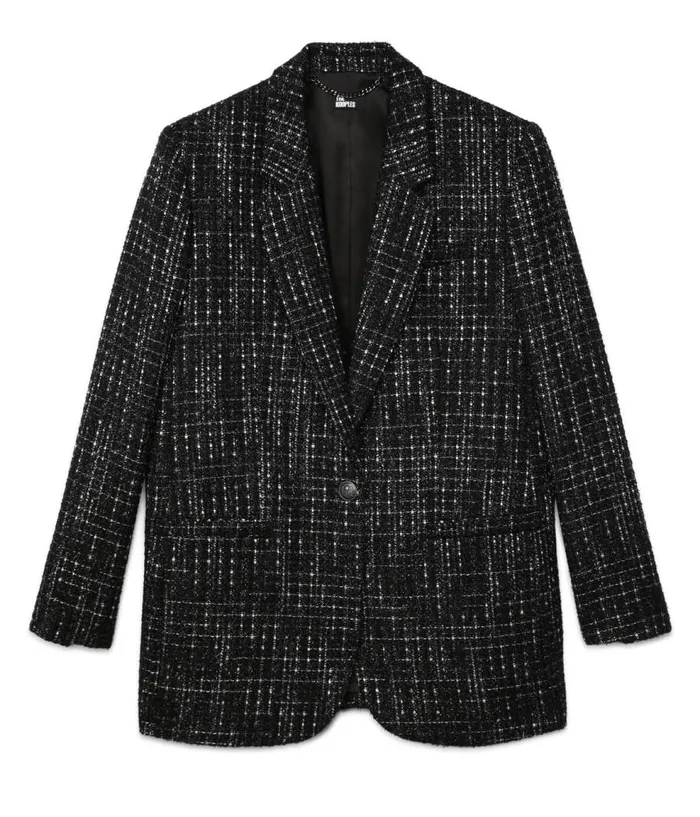 Women Blazers and Suits THE KOOPLES Black And White Tweed Suit Jacket Women Blazers and Suits THE KOOPLES Black And White Tweed Suit Jacket