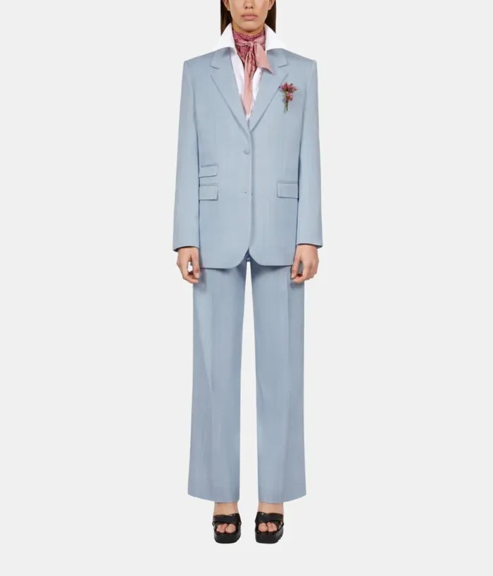 Women Blazers and Suits THE KOOPLES Blue Suit Jacket