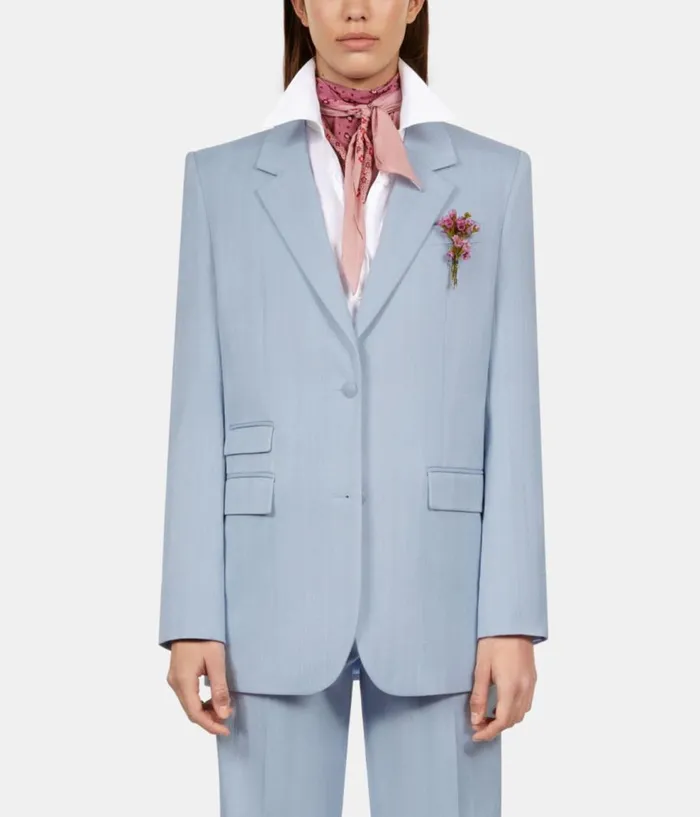 Women Blazers and Suits THE KOOPLES Blue Suit Jacket Women Blazers and Suits THE KOOPLES Blue Suit Jacket