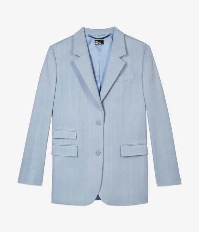 Women Blazers and Suits THE KOOPLES Blue Suit Jacket Women Blazers and Suits THE KOOPLES Blue Suit Jacket