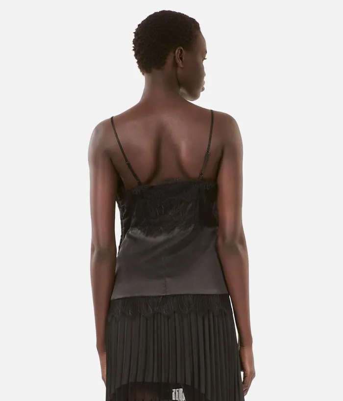Women Blouses and Shirts THE KOOPLES Black Camisole With Lace Details Women Blouses and Shirts THE KOOPLES Black Camisole With Lace Details