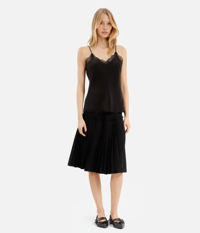 Women Blouses and Shirts THE KOOPLES Black Silk Camisole Women Blouses and Shirts THE KOOPLES Black Silk Camisole