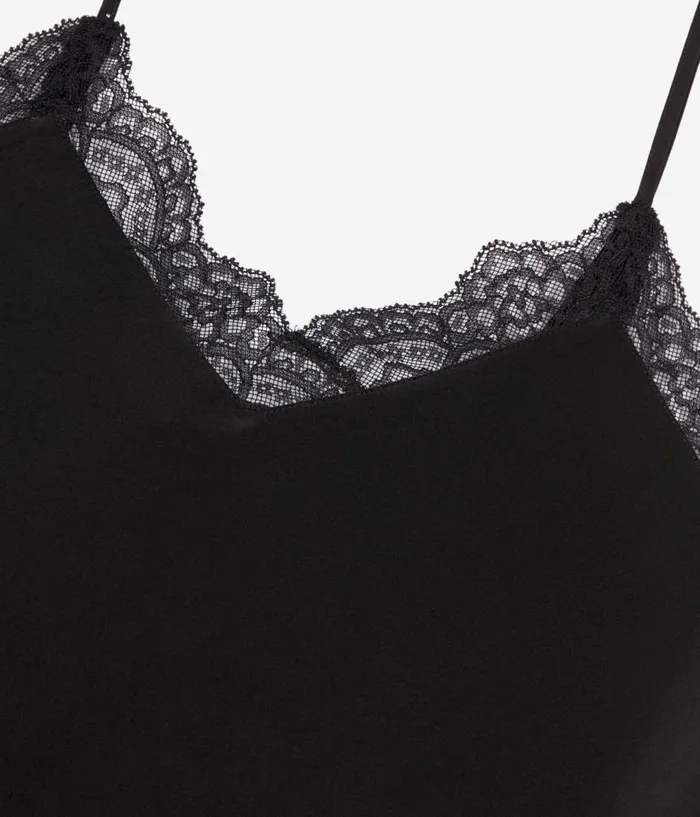 Women Blouses and Shirts THE KOOPLES Black Silk Camisole Women Blouses and Shirts THE KOOPLES Black Silk Camisole