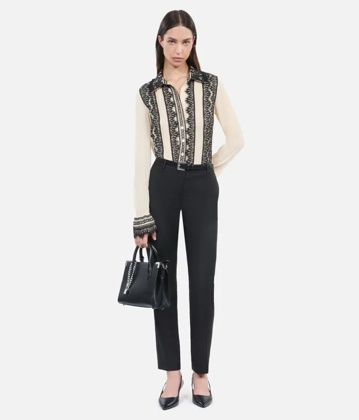 Women Blouses and Shirts THE KOOPLES Ecru Silk Shirt