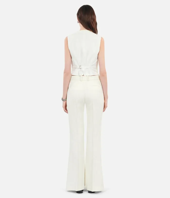 Women Blouses and Shirts THE KOOPLES Ecru Waistcoat With Lace Women Blouses and Shirts THE KOOPLES Ecru Waistcoat With Lace