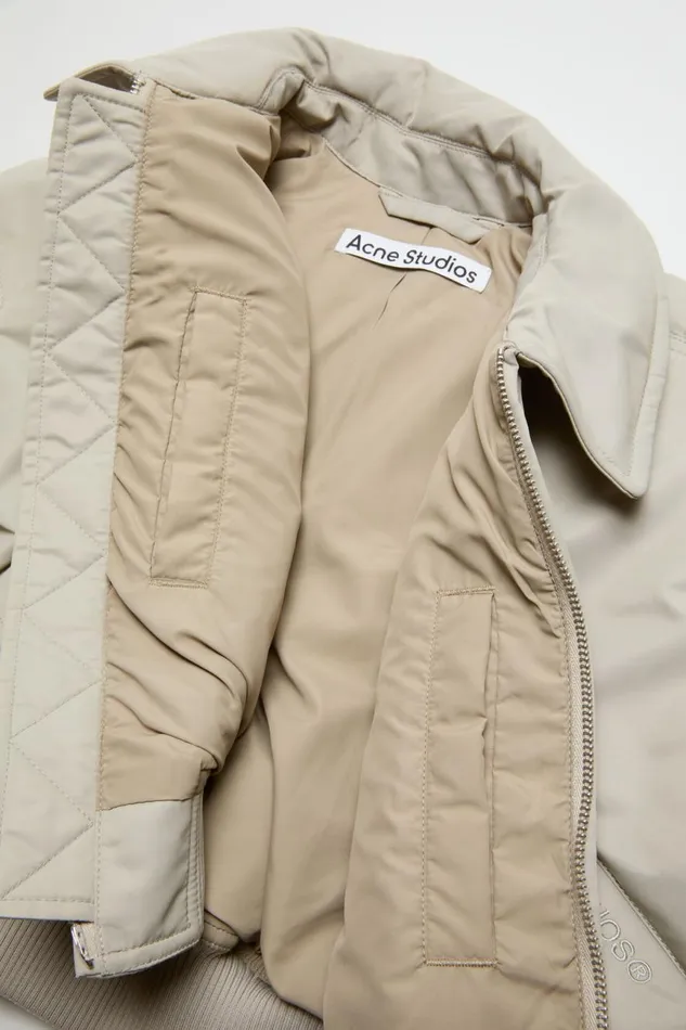 Women Bomber Jacket Fog Grey Acne Studios Outerwear