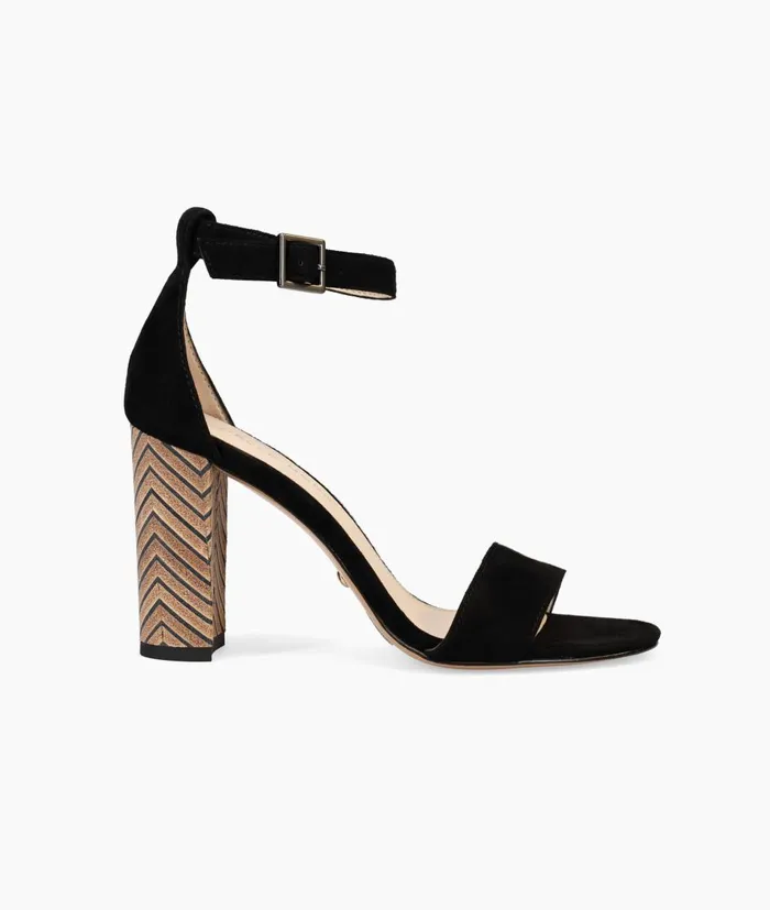 Women Bonnie Mid Heel 8211 Black Pelle Moda High Heels