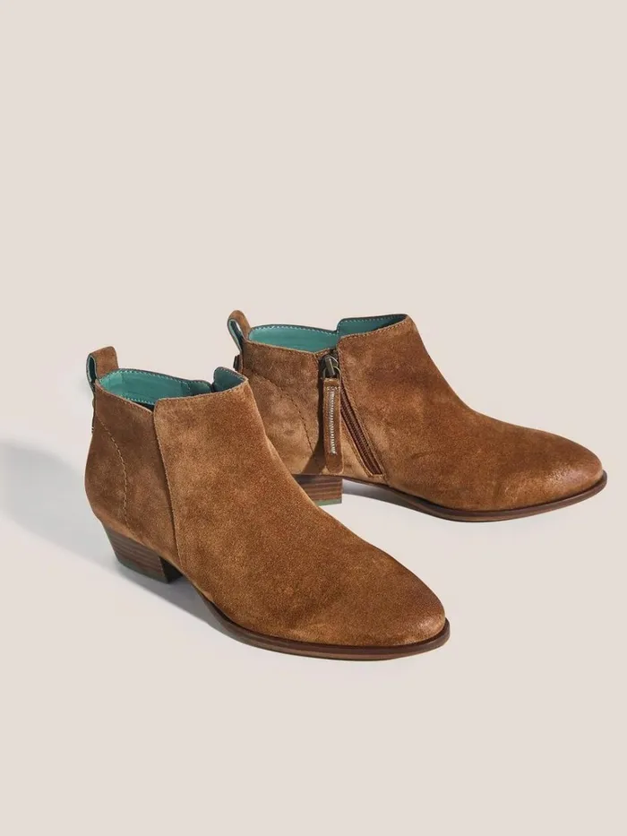 Women BOOTS White Stuff Willow Ankle Boot Dark Tan