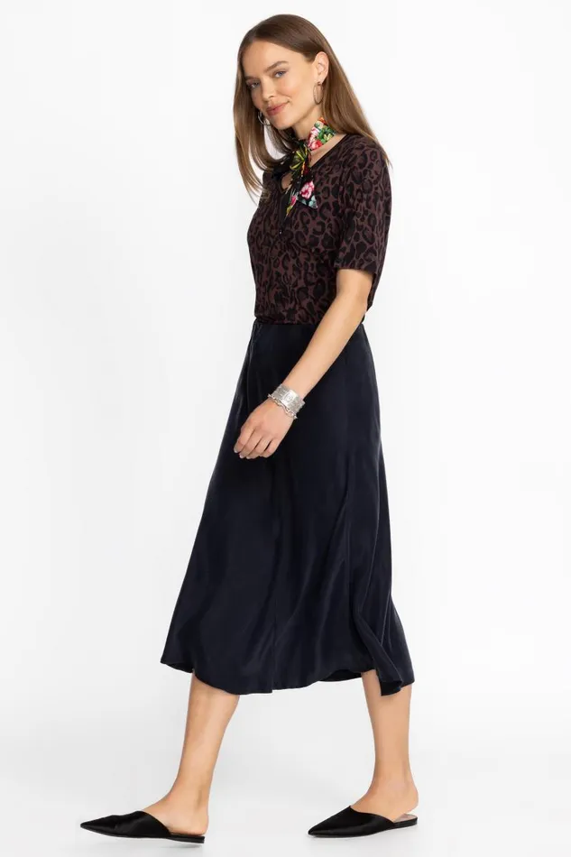 Women Bottoms Johnny Was ASYMMETRICAL MIDI SKIRT Black Beauty Women Bottoms Johnny Was ASYMMETRICAL MIDI SKIRT Black Beauty