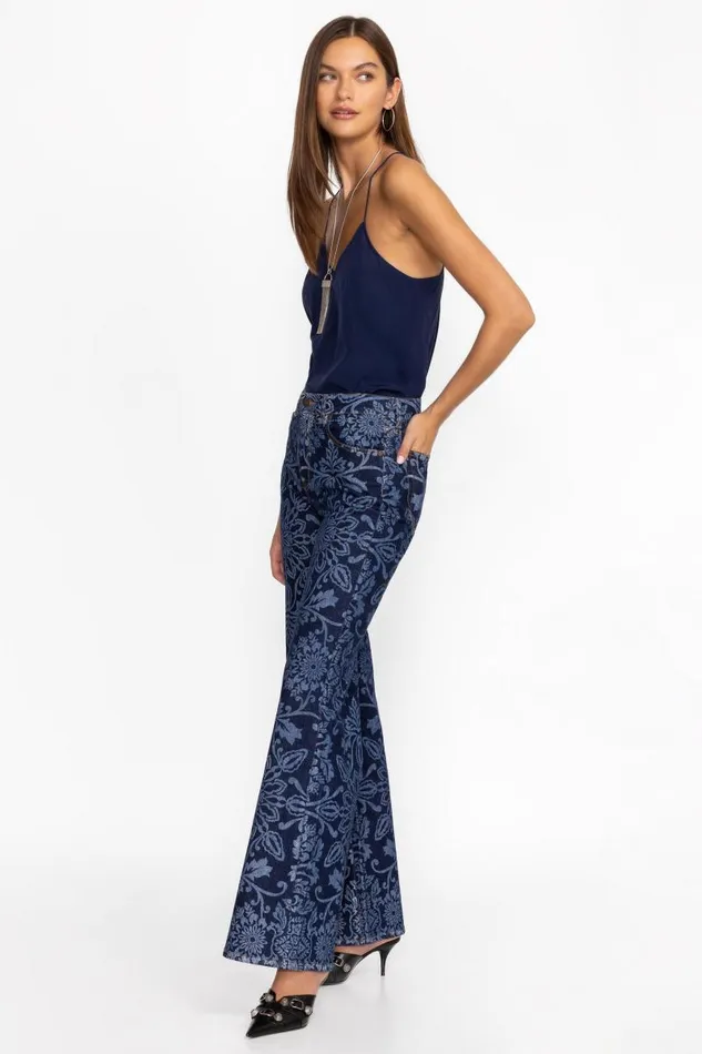 Women Bottoms Johnny Was THE STRAIGHT FLARE JEAN Dark Wash Women Bottoms Johnny Was THE STRAIGHT FLARE JEAN Dark Wash