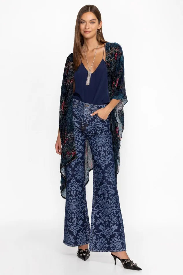 Women Bottoms Johnny Was THE STRAIGHT FLARE JEAN Dark Wash Women Bottoms Johnny Was THE STRAIGHT FLARE JEAN Dark Wash
