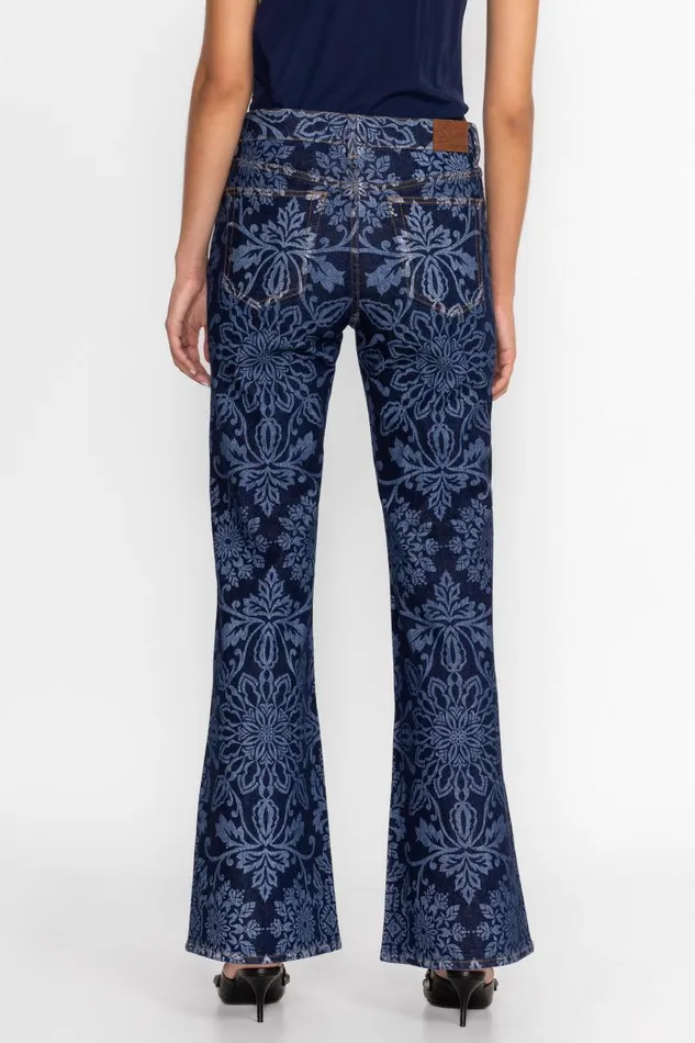 Women Bottoms Johnny Was THE STRAIGHT FLARE JEAN Dark Wash Women Bottoms Johnny Was THE STRAIGHT FLARE JEAN Dark Wash