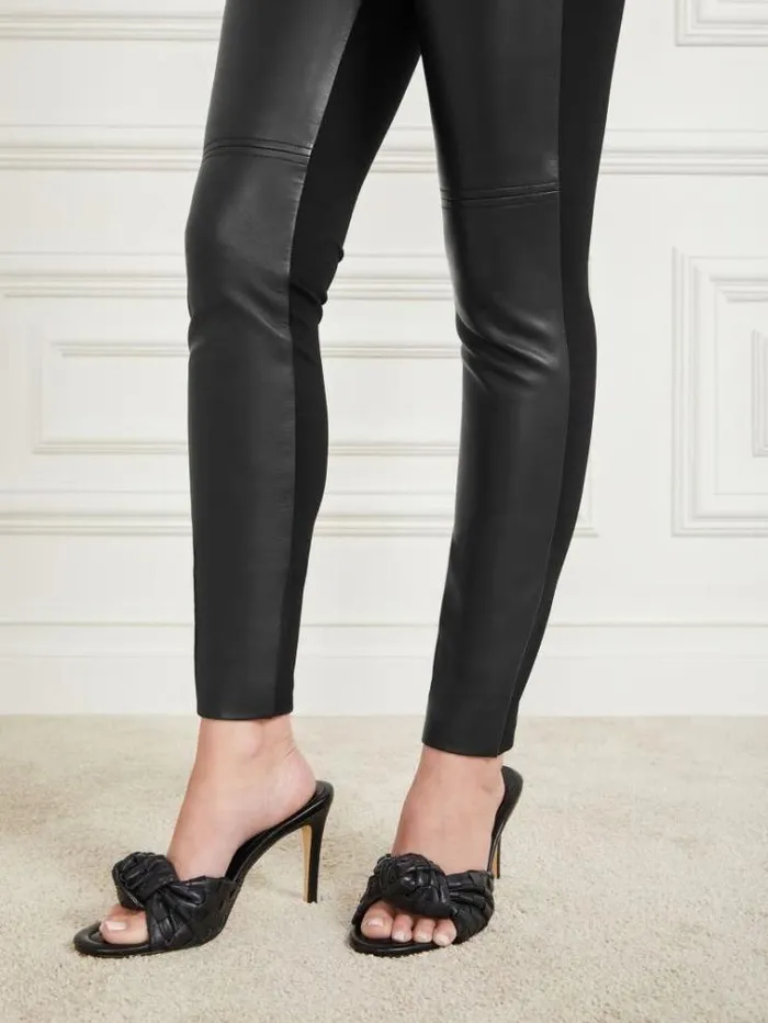 Women Bottoms Marciano Coy Leather HighRise Legging Jet Black Women Bottoms Marciano Coy Leather HighRise Legging Jet Black