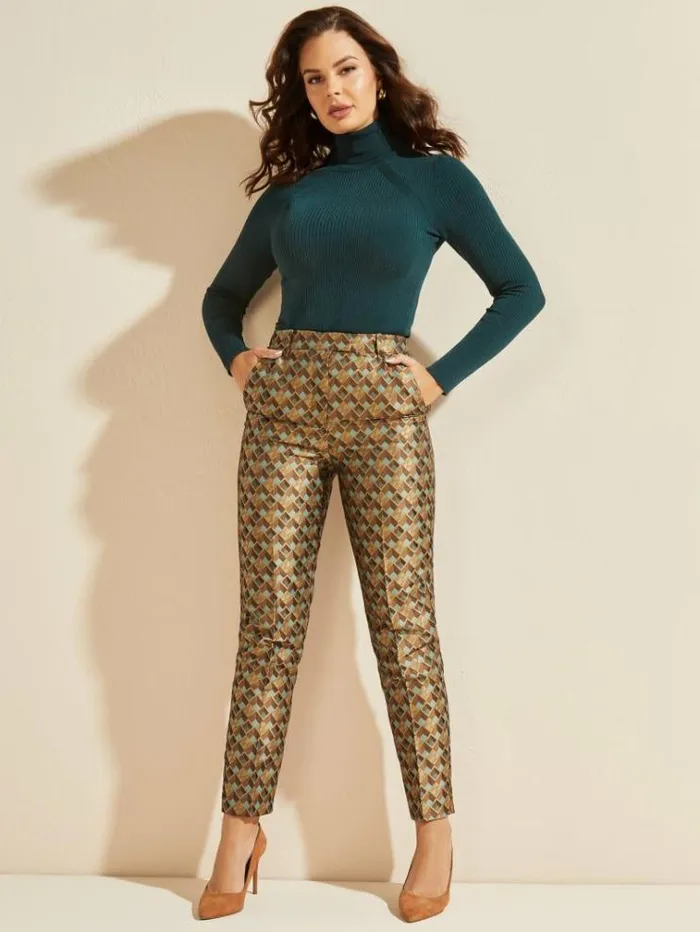 Women Bottoms Marciano Geometric Logo Pant Geometric Logo Combo Azur Women Bottoms Marciano Geometric Logo Pant Geometric Logo Combo Azur