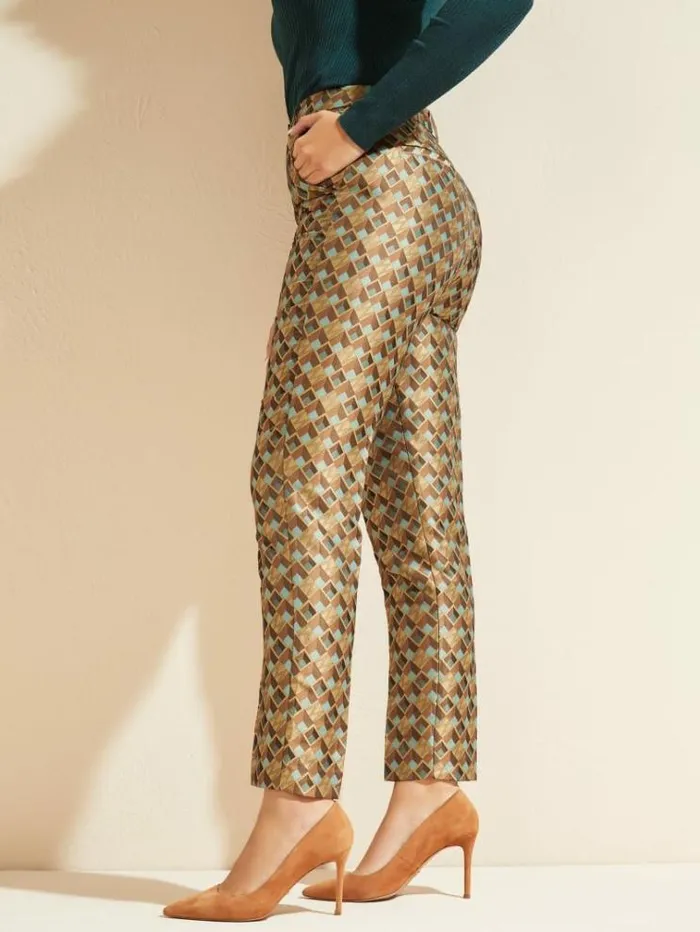Women Bottoms Marciano Geometric Logo Pant Geometric Logo Combo Azur Women Bottoms Marciano Geometric Logo Pant Geometric Logo Combo Azur