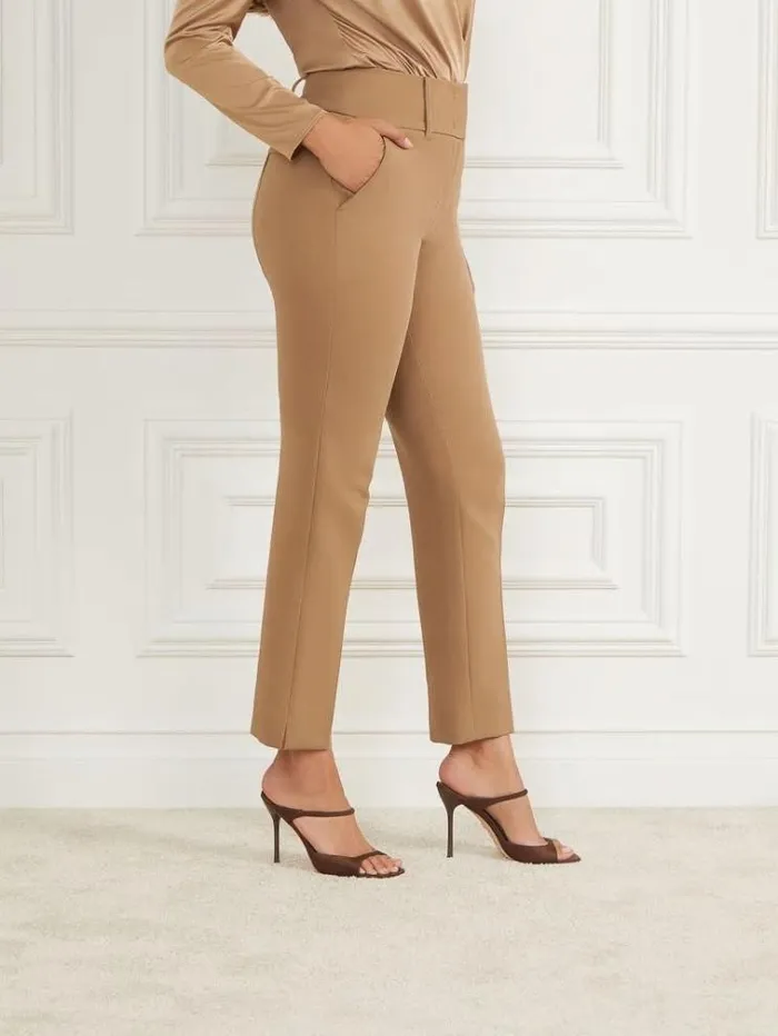Women Bottoms Marciano Shelly Twill Pant Macchiato Multi Women Bottoms Marciano Shelly Twill Pant Macchiato Multi