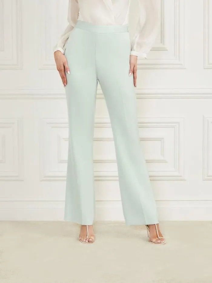 Women Bottoms Marciano Valia Satin Pant Peaceful Sky Women Bottoms Marciano Valia Satin Pant Peaceful Sky
