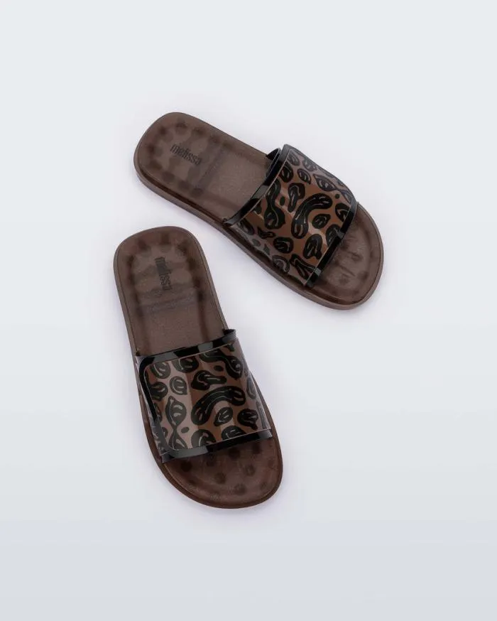 Women Brave Slide Brownblack Melissa Slides