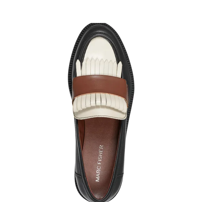 Women Calixy Loafer BlackCreamBrown Loafers and Flats Marc Fisher