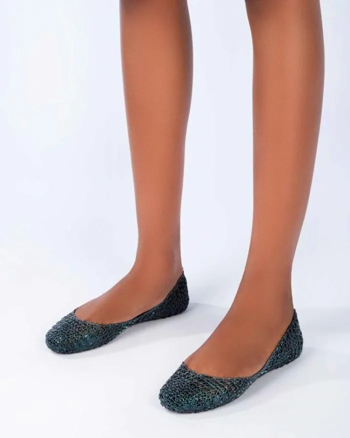 Women Campana Black Multicolor Melissa Flats